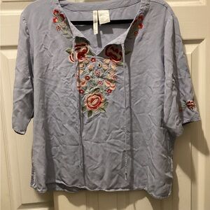 Forgotten Grace Embroidered Floral Women's Top large